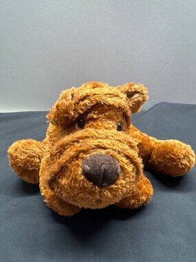 Russ Berrie Whispie Plush Dog Brown Stuffed Animal 12" Soft Cuddly Toy